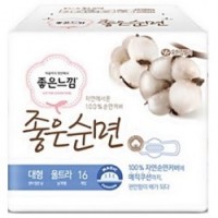 유한)좋은느낌-순면울트라날개대형 16p